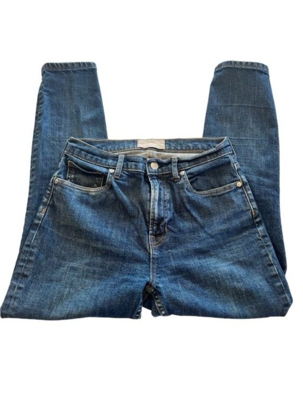 Everlane high rise waisted ankle jeans medium wash size 29 waist denim
